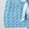Layette crochet bleu